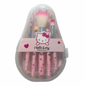 Hello Kitty Pink Heart Makeup Brush Set